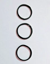 Three (15mm x 1.2mm) Square Audio/Video Belts for CD/DVD/MD/DAT/Cassette