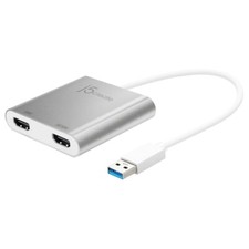 J5 CREATE "JUA 365" USB 3.0 to Dual HDMI Multi-Monitor Adapter SILVER 79.99