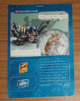 Seltene Werbung LEGO Mindstorms 9747 Robotics Invention System 9731 2000