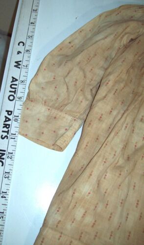 19" Original Antik Baumwolle Druck Kleid 8,5" Brustumfang 2 Jahre alt Größe wie abgebildet - Bild 3 von 9