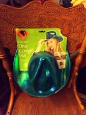 Child Size BLUE HOLLIGRAFIC COWBOY HAT VINTAGE