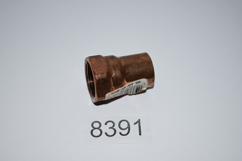 3/4" Female NPT x 3/4" Copper Tube Sweat Coupling Solder Coupling Adapter