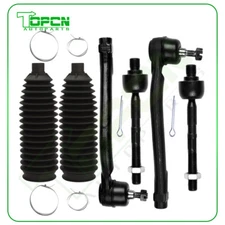 6Pcs Fit For 2007-2013 Hyundai Elantra Kia Forte Front Inner Outer Tie Rod End