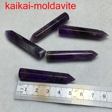 5Pcs/lot natural amethyst stone high quality healing point crystal pillar FJ060