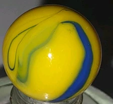 Bn2355  - VACOR  / MEGA "" Blue Tang "' Marble - .63" 