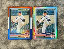 Zane Burns 2023 Panini Stars & Stripes Red White Blue & Silver Holo Prizm