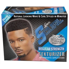 S Curl Hair Texturizer for African American Men Soft Manageable Curls 1 Count