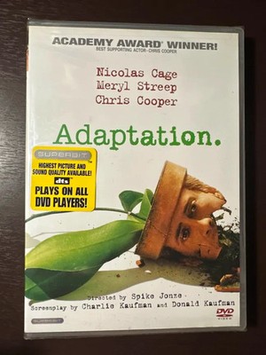 Adaptation DVD 2002 Nicolas Cage Meryl Streep Chris Cooper Tilda Swinton New Sea