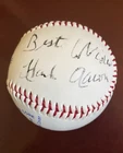 Hank Aaron Signed & Inscribed Baseball