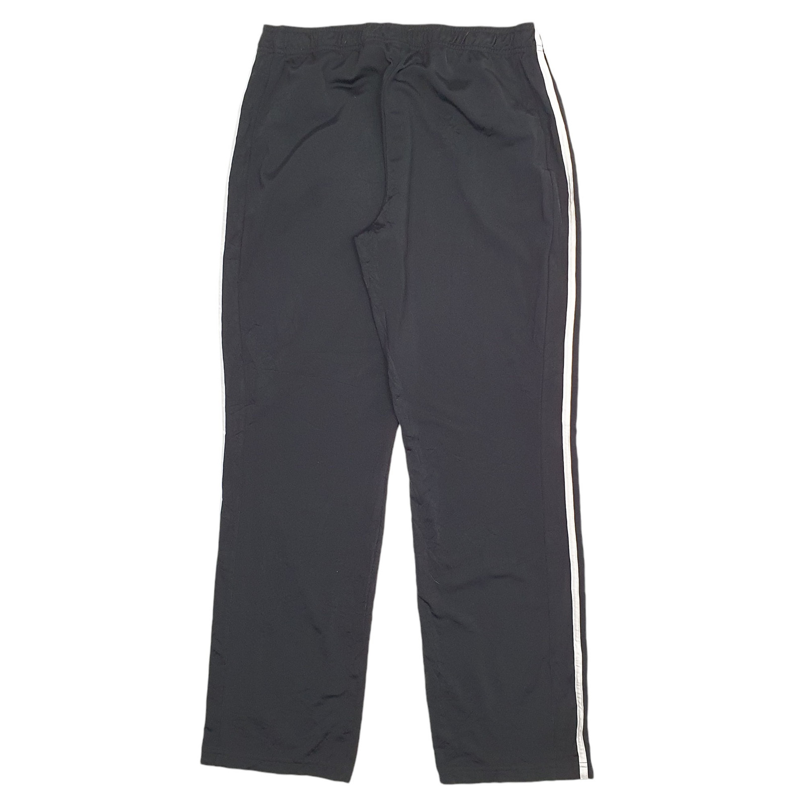 ADIDAS Stretch Fit Jogger Trousers Polyester Black Mens W30 L30 image 3