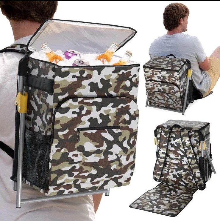 With Foldable 40c, 05. Camouflage (cooler Chair)