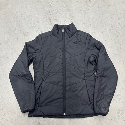 The North Face Womens S Black Quilted Puffer Jacket Full Zip Quest Triclimate