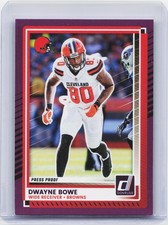 2025 Donruss #121 Dwayne Bowe Press Proofs Purple