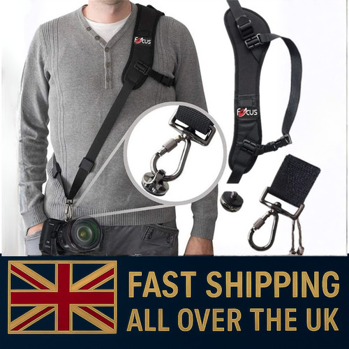 Quick Strap Sling Camera Belt For Universal Cameras Single Shoulder SLR DSLR UK