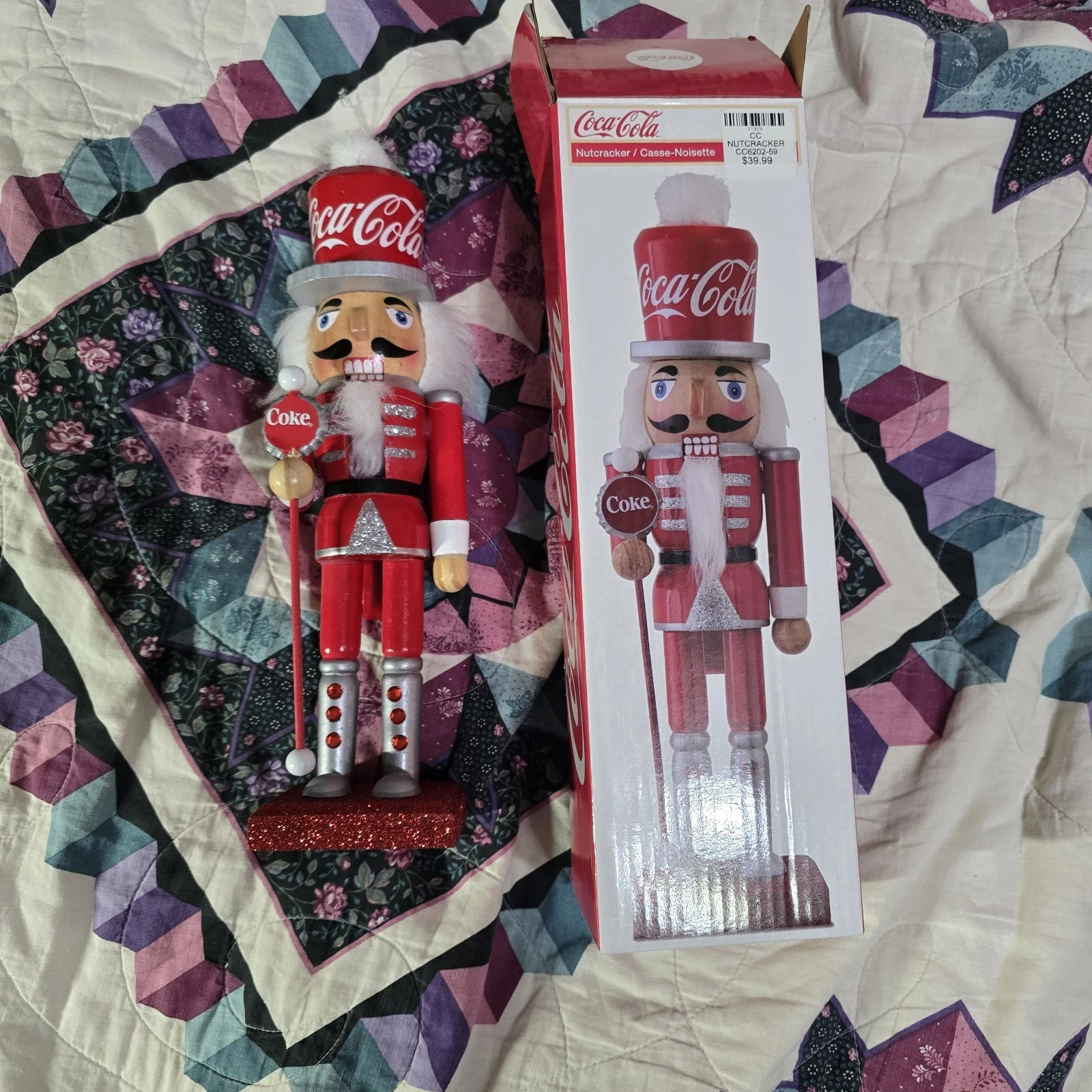Coca-Cola Kurt S. Adler 10-Inch Wooden Nutcracker W/Box
Opens in a new window or tab