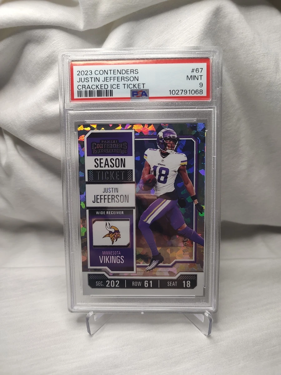 2023 Panini Contenders - Justin Jefferson #67 Cracked Ice Ticket