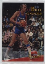 1996 Topps Stars Finest Refractor Billy Cunningham #112 HOF h8k