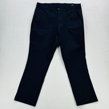 Gap Slim Tech Pant Mens 36x30 Navy Blue Nylon Stretch Chino Tapered Performance