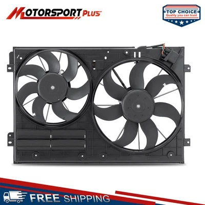 Radiator Cooling Fan Assembly For Audi A3 TT VW Beetle Golf Jetta Passat Tiguan - Image 1 of 4