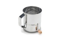 Flour Sifter, Stainless Steel, 3-Cup