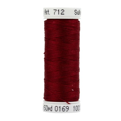 Sulky Cotton Petites Thread 12wt 50yd-Cabernet Red - 6 Pack
