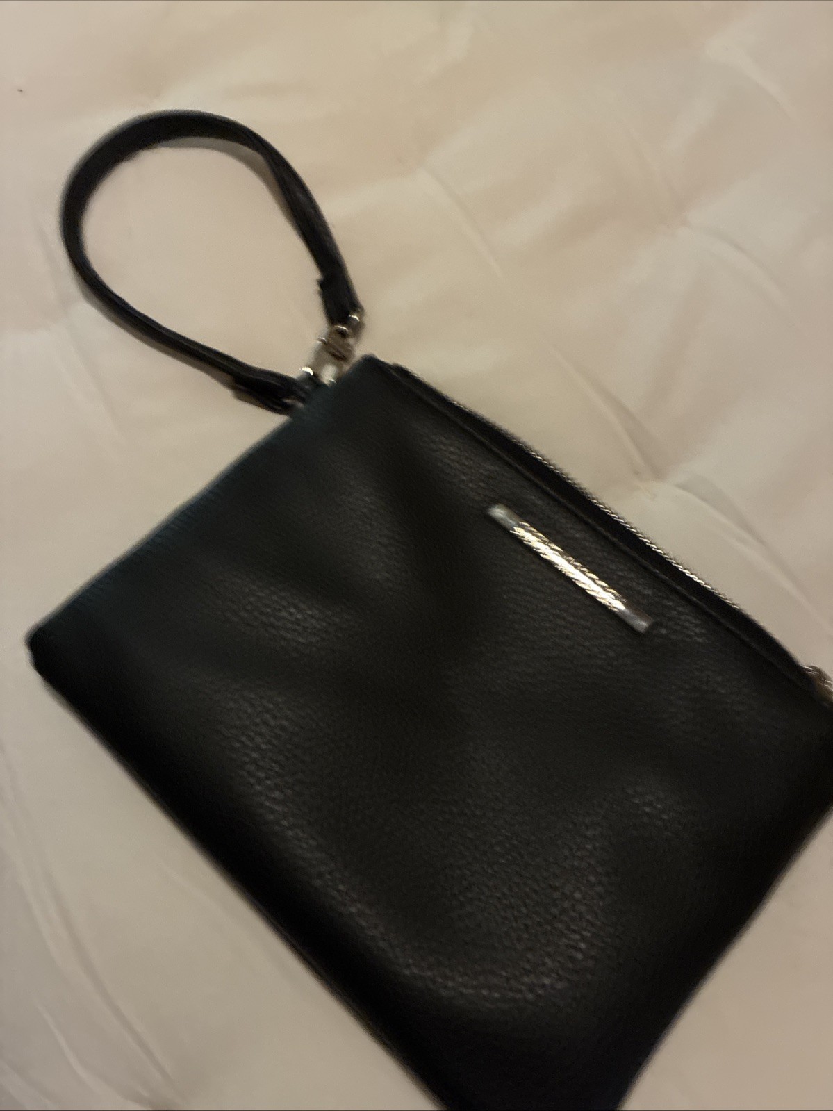 Steve Madden Black Clutch Bag Handbag Purse Wallet Womens