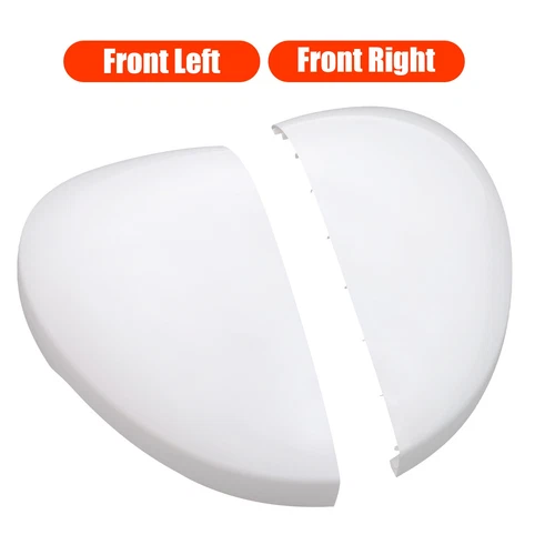 76208T20A31 2 PCS Right &Left White Door Mirror Covers For Honda Civic 2022-2023