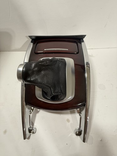 2009-2013 Infiniti G37 3.7L SHIFTER BEZEL TRIM PANEL Assembly OEM Q40 Q50 Wood - Picture 2 of 6