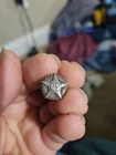 New ListingWW1 US Army AEF Military Honorable Discharge Button-Silver For Wounded
