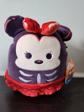 Jazzware Squishmallows Disney Skeleton Minnie Mouse Plush Toy 8" NWT