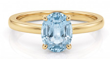 3.25 Carat Natural Oval Aquamarine Gemstone 9...