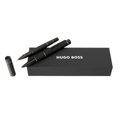 Hugo Boss Core Black Set (ballpoint pen & rollerball pen)