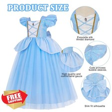 WYB Blue Princess Costume Dress Up Clothes for Girls w/ Accessories
