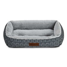 Vibrant Life Lounger Dog Bed, Black, Medium, 27" x 20"