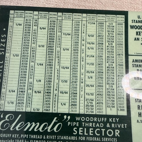 Vintage Lot Elemoto Waldmeisterschlüssel, Rohrgewinde, Schraubniet Selektor Gleitführung - Bild 13 von 16