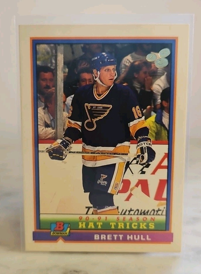 1991 Topps Bowman: Brett Hull #367 - St. Louis Blues - NM Condition
