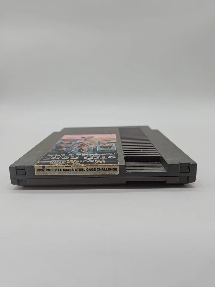 WWF WrestleMania Steel Cage Challenge - (NES, 1992) Tested, Authentic, Cart Only - Image 3 of 4