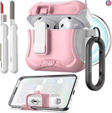TATOFY AirPods 4th Gen Case Cover with Phone Stand  Cleaning Kit 
