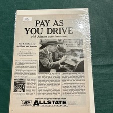 1958 Allstate Insurance Advertisement Paper Good