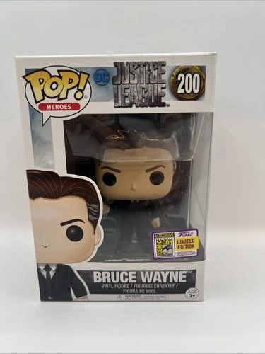 FUNKO POP BRUCE WAYNE FIGURE 200 SDCC 2017 EXCLUSIVE JUSTICE LEAGUE BATMAN