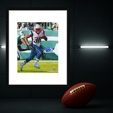 Brandon Bolden New England Patriots Autographed 8x10 Photo With COA W/Frame
