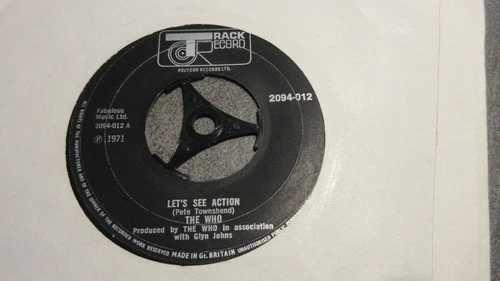 The Who Let's See Action/When I Was a Boy 7" 1971 *NR MINT*A1/B1 FIRST PRESSING*