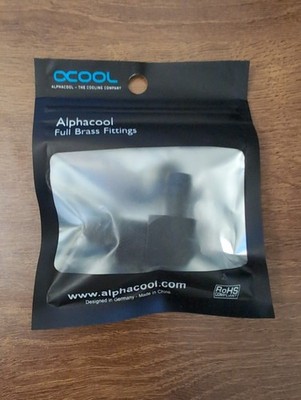 Alphacool HF 10mm (3/8'') 90 Deg Barb To G1/4 Fitting Black