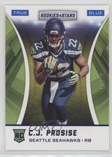 2016 Panini Rookies & Stars One Star True Blue 46/49 CJ Prosise #169 z7h