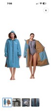 Hiturbo Warm Waterproof Swim Parka: Oversized Hooded Changing Robe
