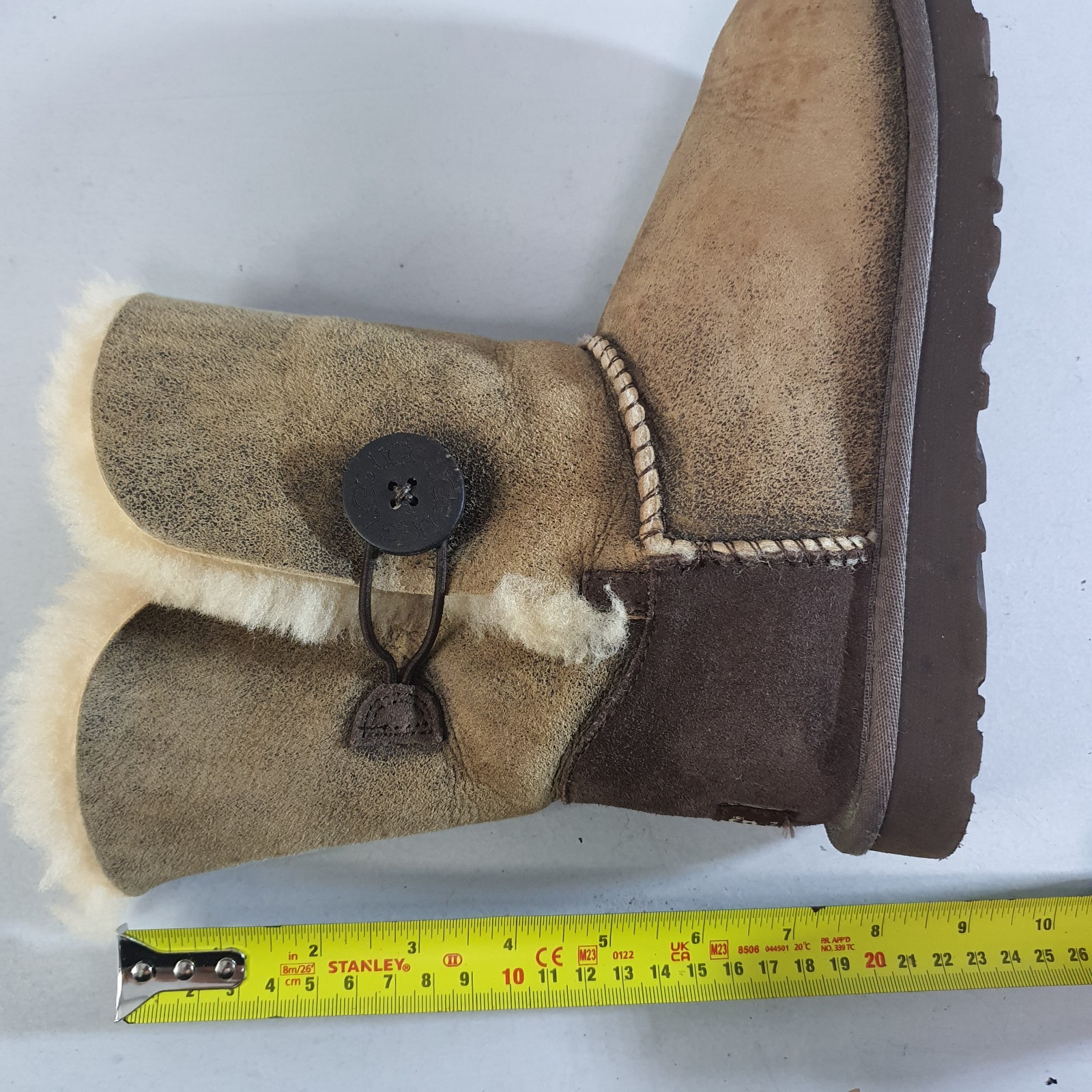 UGG Boots Bomber Brown Bailey Button Sheepskin An… - image 24
