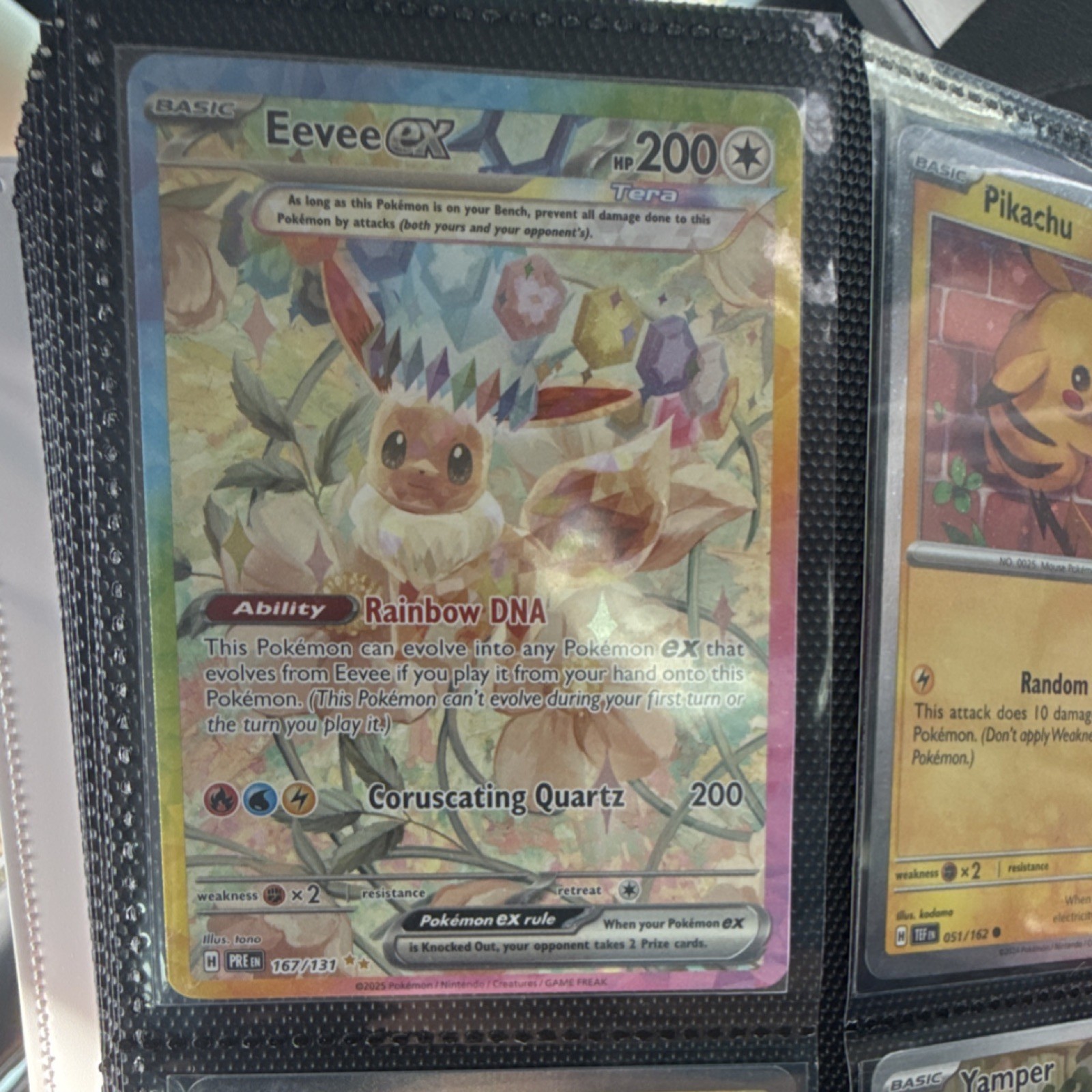 Eevee ex Special Illustration Rare 167/131 Prismatic Evolutions Pokémon