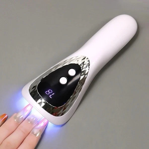 New 72W Cordless UV LED Nail Lamp Rechargeable Nail Dryer Lamp For Gel Nails+Fan - Image 2 of 4