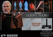 Star Wars AOTC Sideshow Hot Toys 1 6 scale figure Count Dooku- NEW MMS496