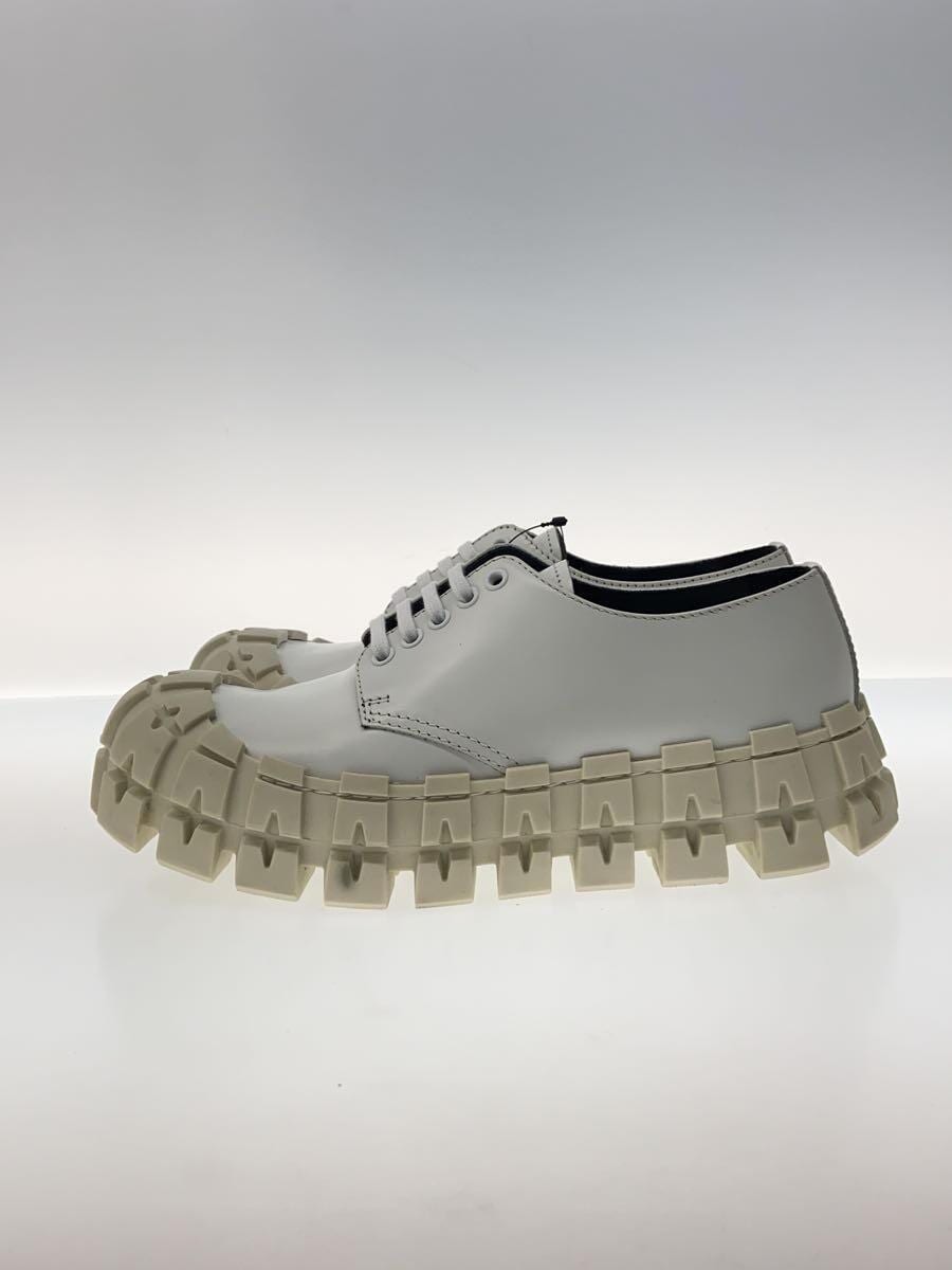 Prada Brushed Leather Derby Sneakers Low Cut US7 White 2EG292